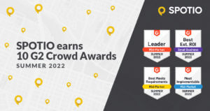 SPOTIO's G2 Summer 2022 Awards