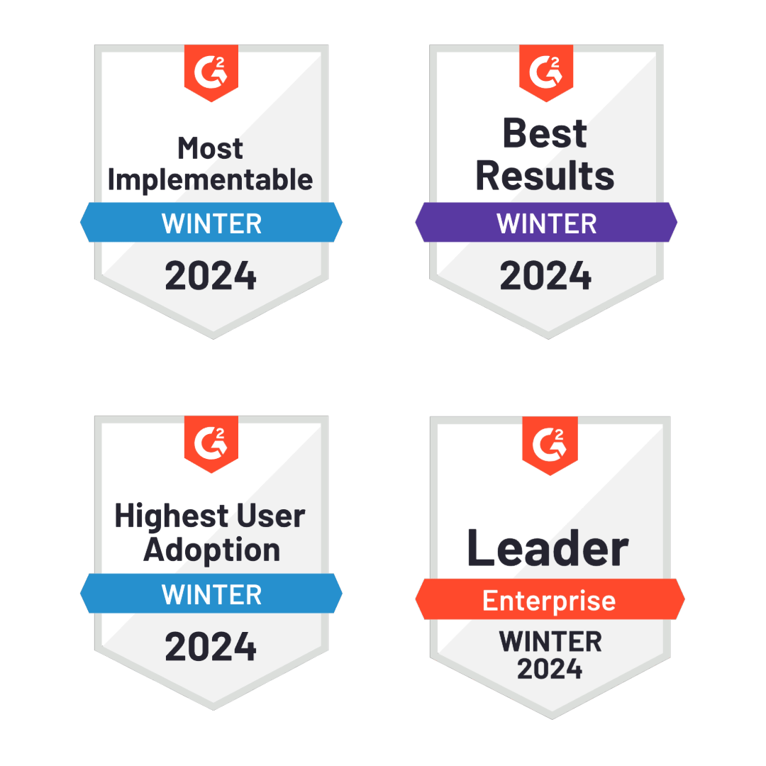 SPOTIO's award highlights for G2 Crowd's Winter 2024 report
