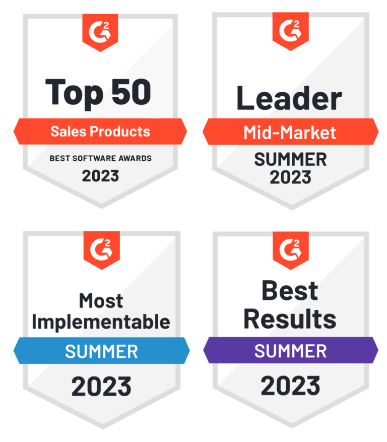 SPOTIO_G2-Badges_Summer-2023_Top-50-Update_G2-4-Badges_Vertical